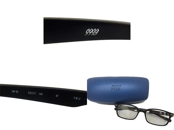 999.9ブラックフレーム メガネ NP-35 999.9 新作NP-35入荷しました | 札幌ブランドメガネセレクトショップ
