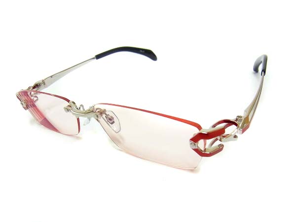 MasakiMatsushima/マサキマツシマ メガネフレーム赤×銀 MF-1187
