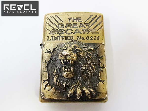 レア！ZIPPO グレートエスケープ メタル 飛び出す ゴリラ 立体