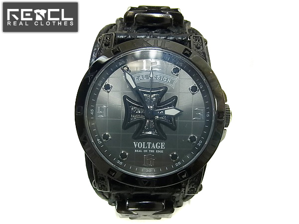 DEAL DESIGN　VOLTAGE コラボウォッチ VOLTAGE×DEAL DESIGN コラボモデル/腕時計 レザーブラック】買い取り